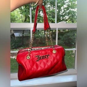 Juicy Couture Quilted Red Bag